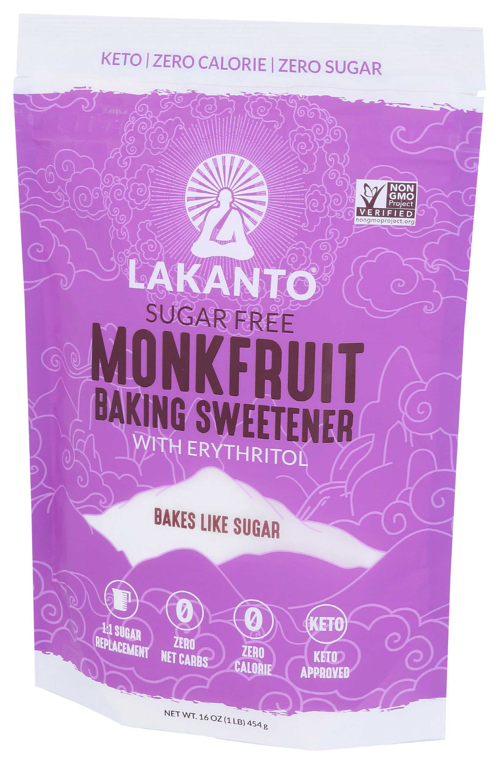 Lakanto Sugar Free Monkfruit Banking Sweetener, 16 Ounce -- 8 per case
