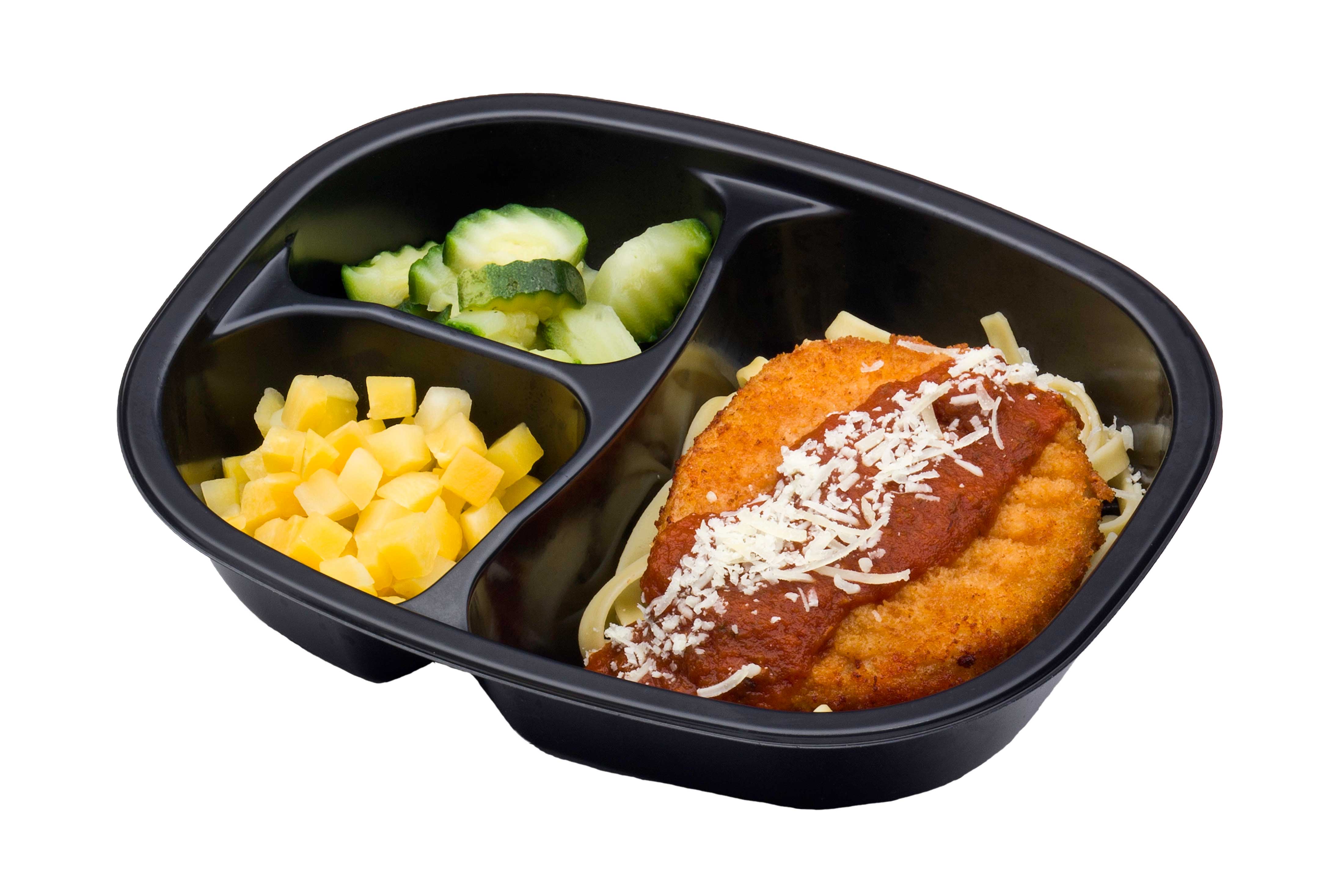 Golden Gourmet Breaded Chicken Patty With Mozzarella Cheese And Marinara Sauce Over Fettuccini Meal, 14.55 Ounce -- 20 Per Case