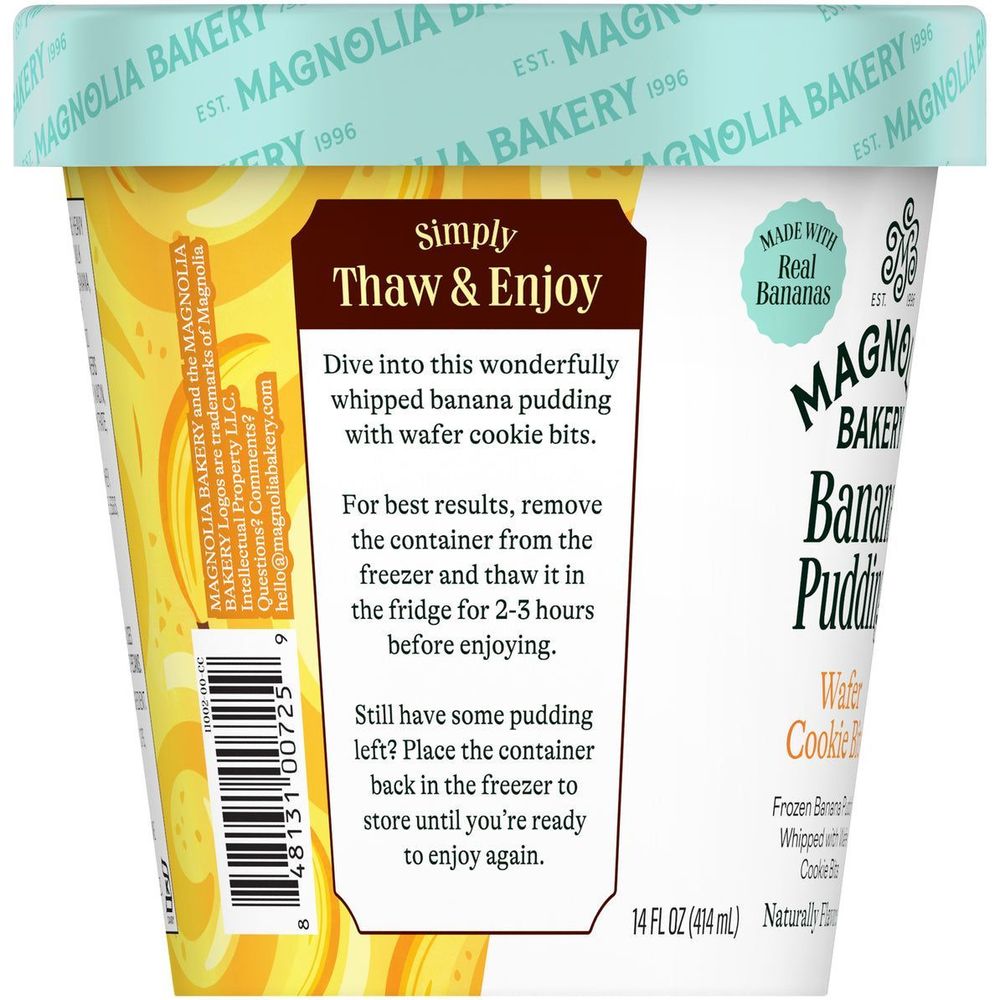 Magnolia Bakery Banana Pudding Wafer Cookie Bits, 14 Fluid Ounce -- 8 Per Case