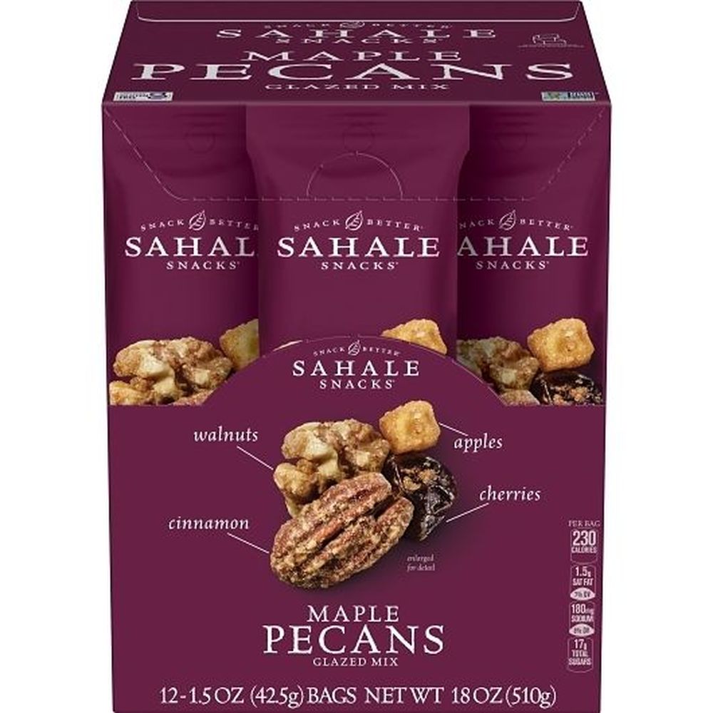 Sahale Snacks Maple Pecan Glazed Mix, Caddy, 1.5 Ounce -- 72 Per Case