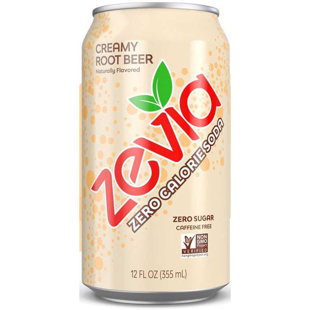 Zevia Creamy Root Beer Zero Calorie Soda, 12 Fluid Ounce -- 12 Per Case
