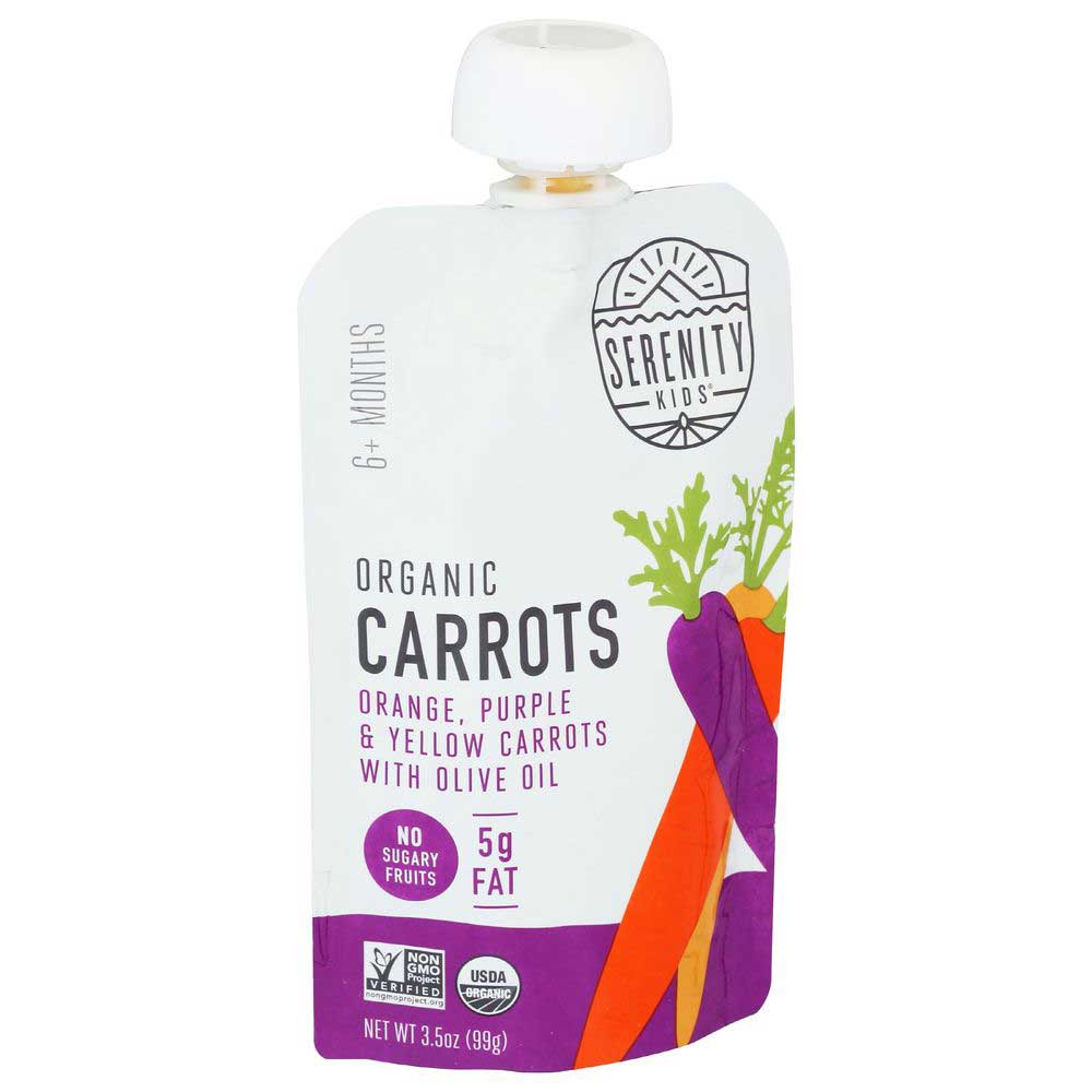 Serenity Kids Organic Carrots Medley With Olive Oil Baby Food, 3.5 Ounce -- 6 Per Case