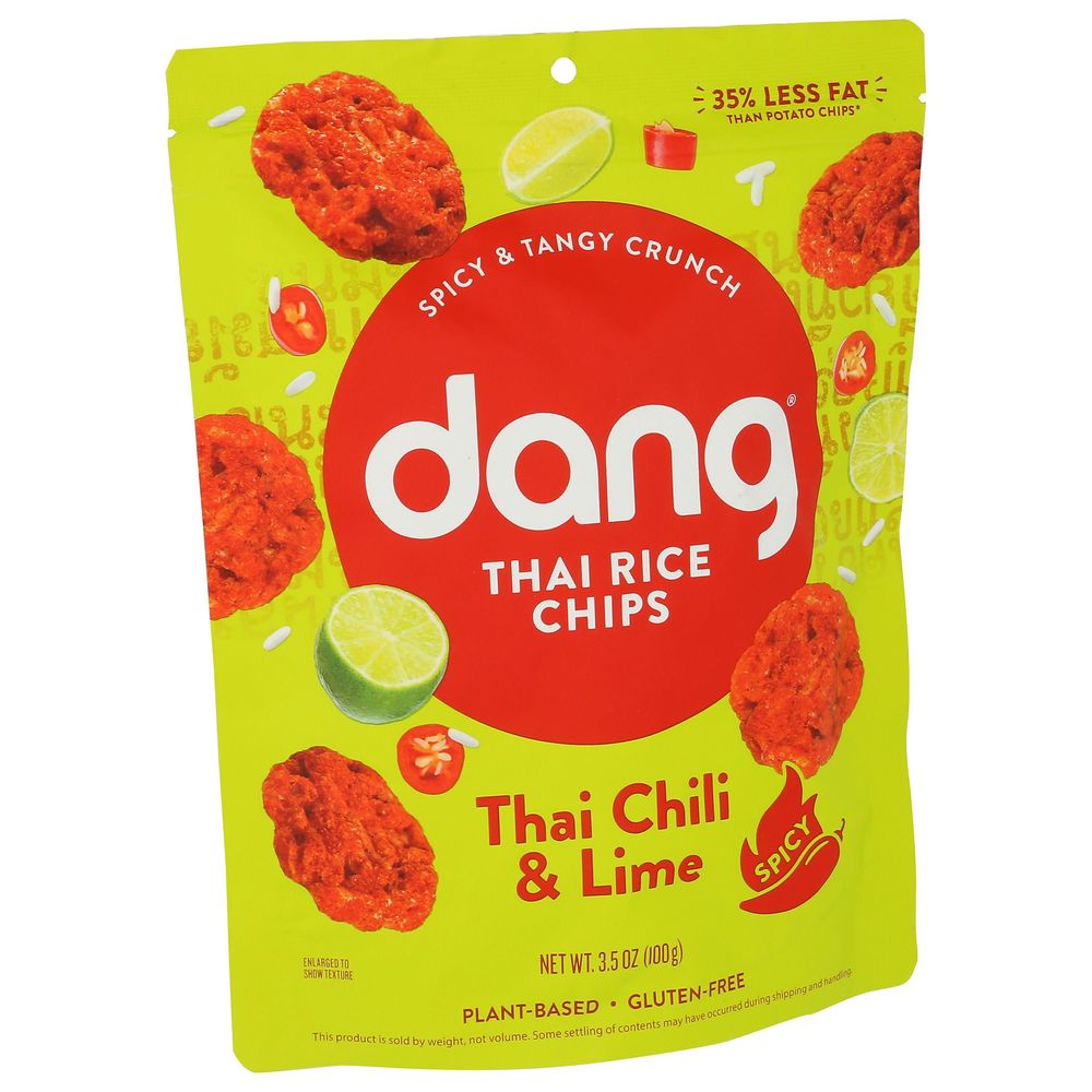Dang Thai Chili And Lime Thai Rice Chips, 3.5 Ounce -- 12 Per Case