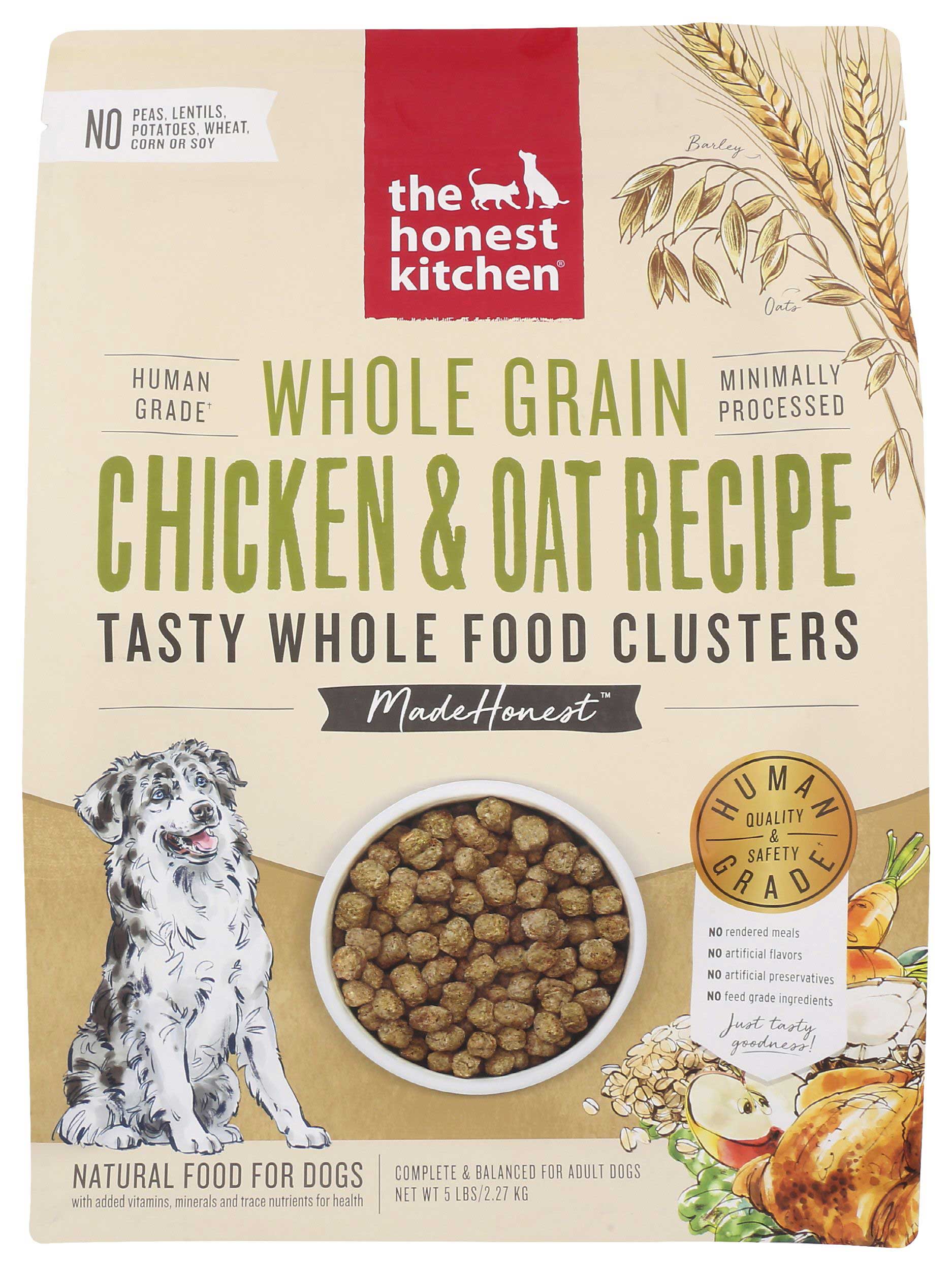 The Honest Kitchen Whole Grain Chicken Clusters Dry Dog Food Chicken & Oat Recipe