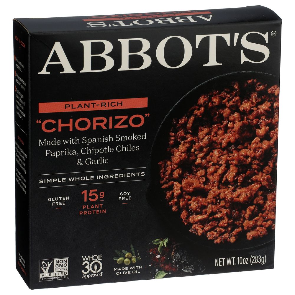 Abbots Butcher Plant Based Chorizo, 10 Ounce -- 6 Per Case