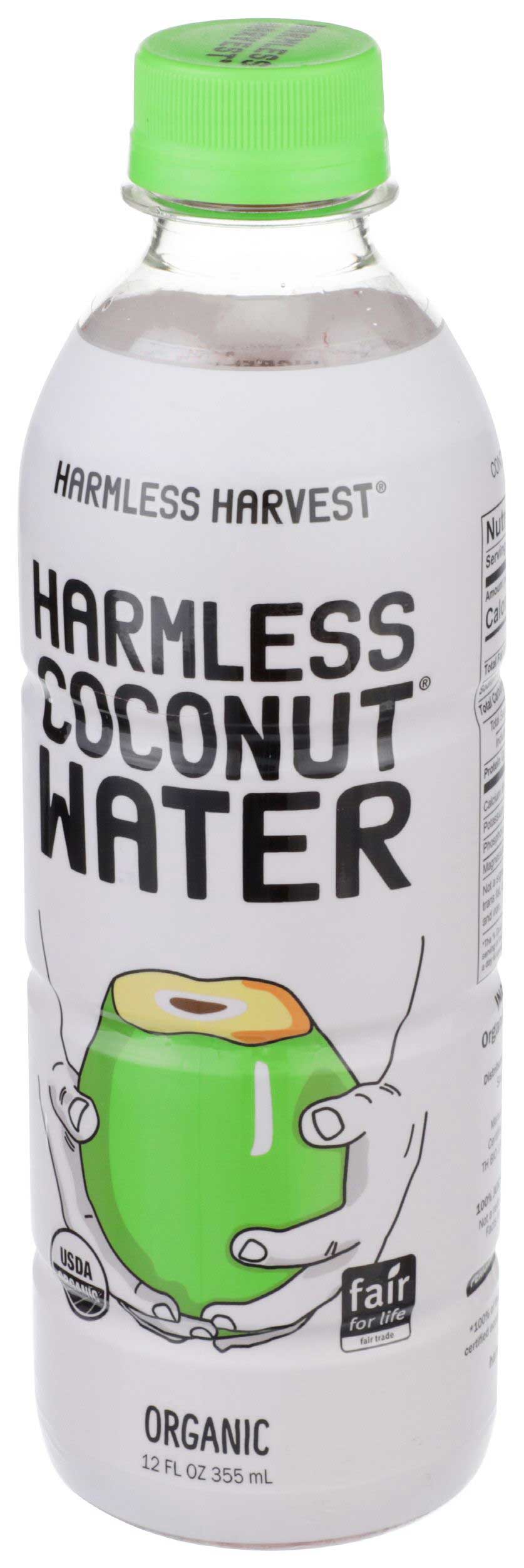 Harmless Harvest Organic Coconut Water, 12 Fluid Ounce -- 4 per pack