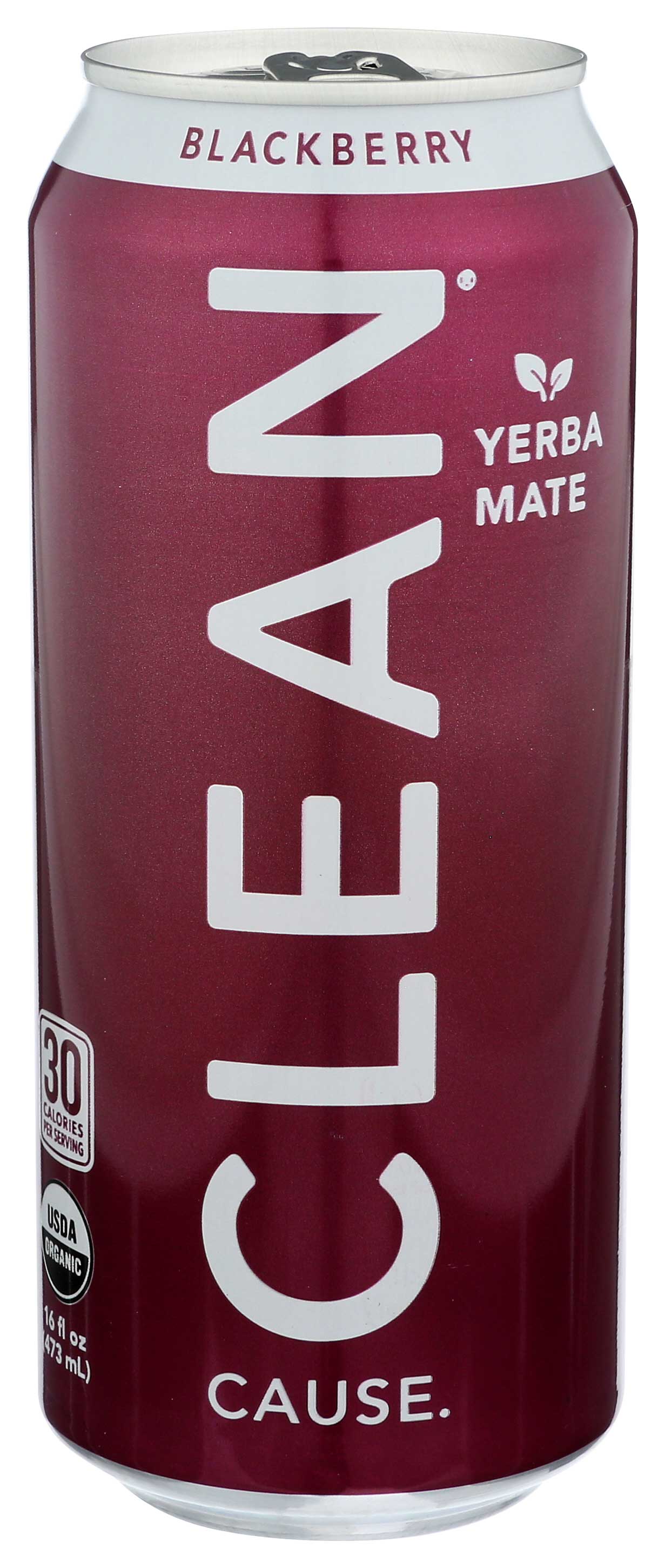 Clean Cause Organic Blackberry Sparkling Yerba Mate, 16 Fluid Ounce -- 12 Per Case