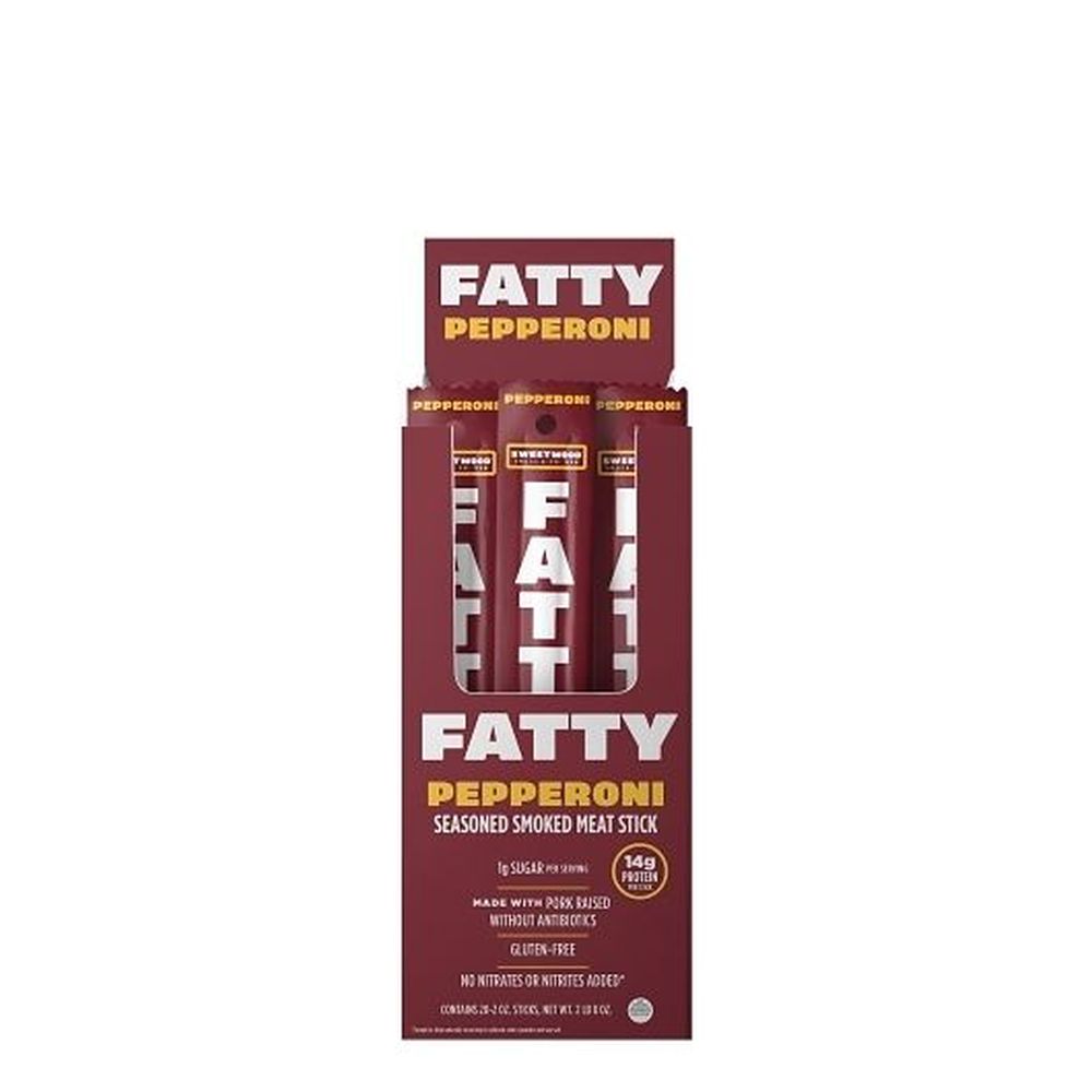 Fatty Pepperoni Seasoned Smoked Meat Stick, 2 Ounce -- 120 Per Case