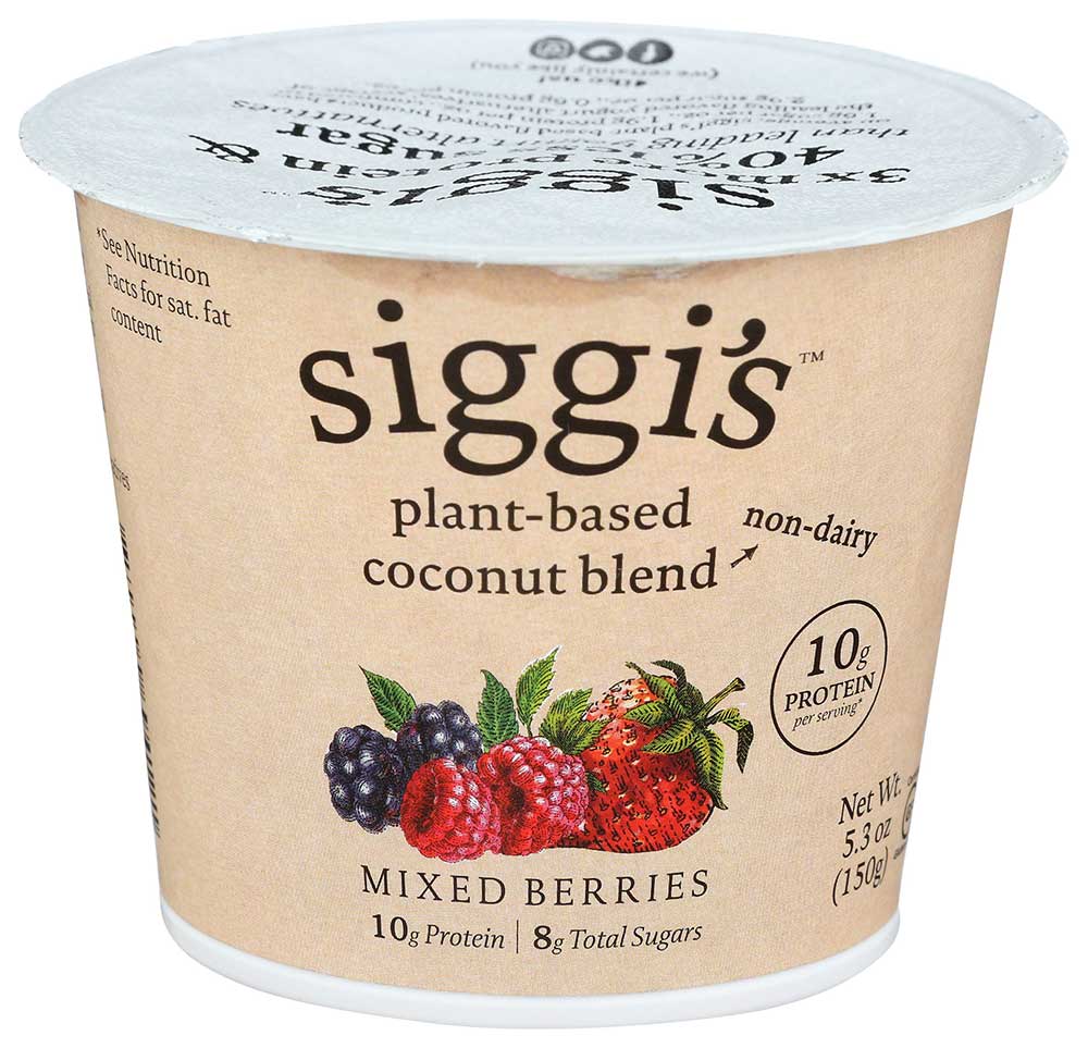 Siggi's Mixed Berry High Protein Plant Based Blend Yogurt, 5.3 Ounce -- 12 Per Case