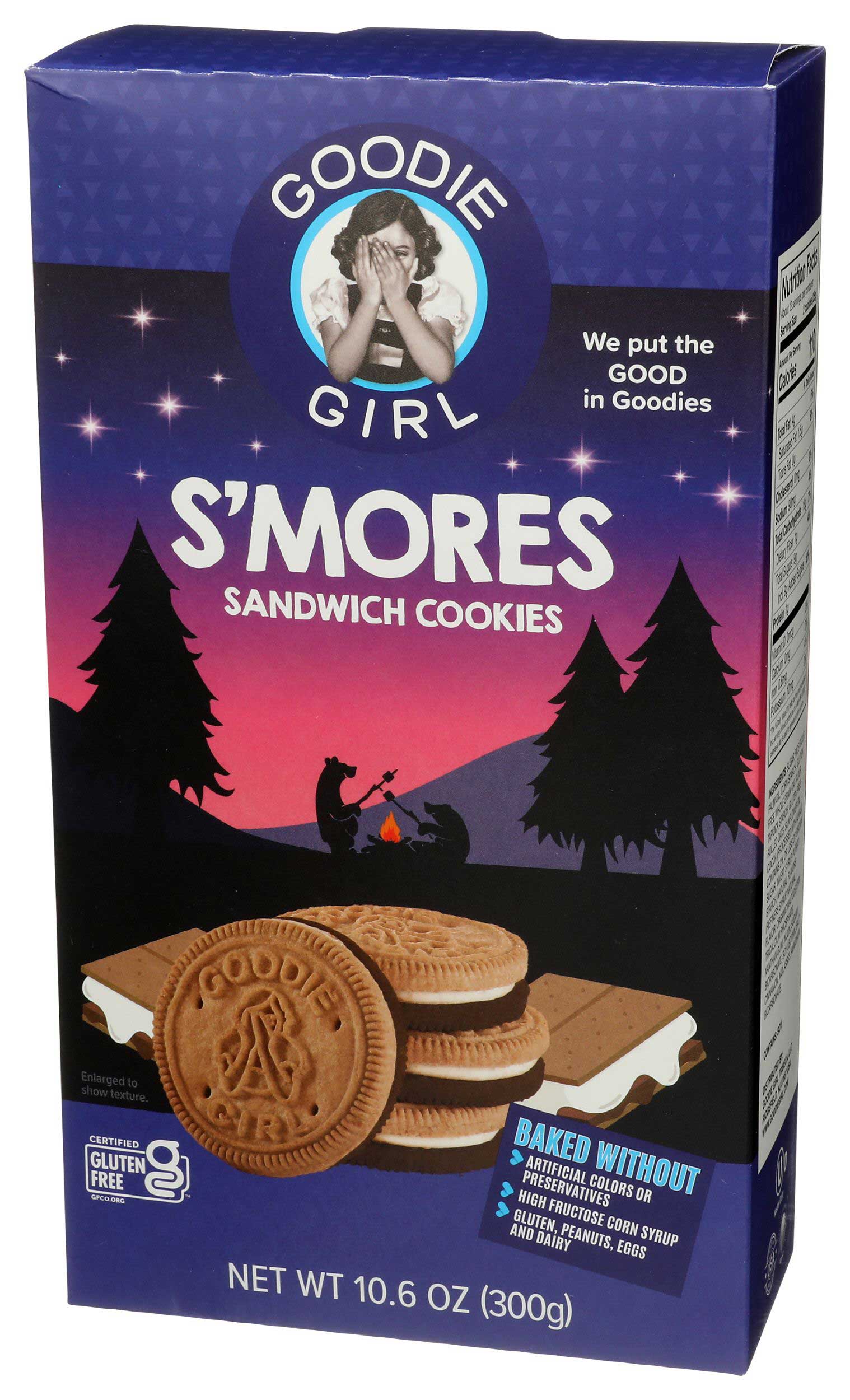 Goodie Girl Smores Cream Sandwich Cookie, 10.6 Ounce -- 6 Per Case