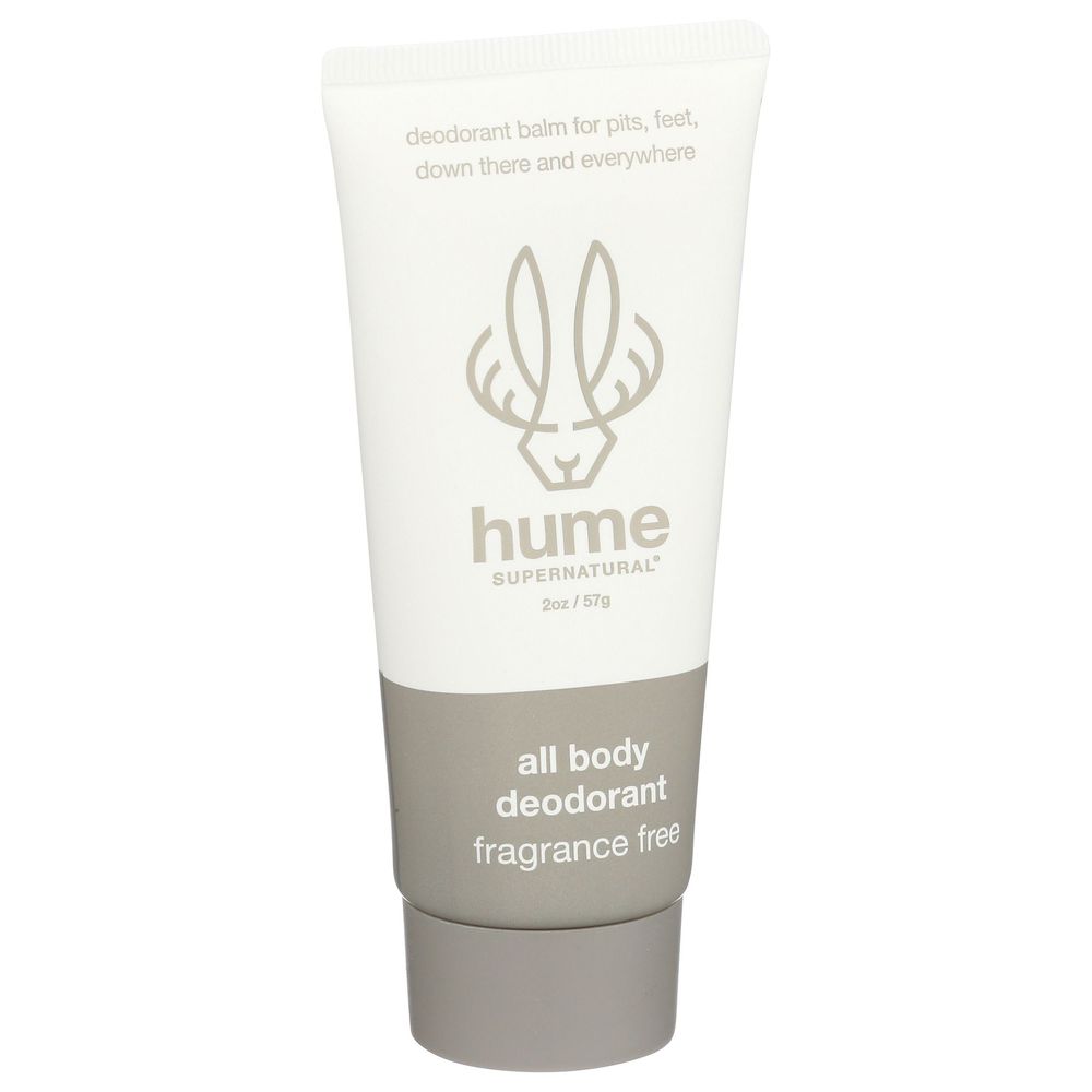 Hume Supernatural Fragrance Free Deodorant, 2 Ounce