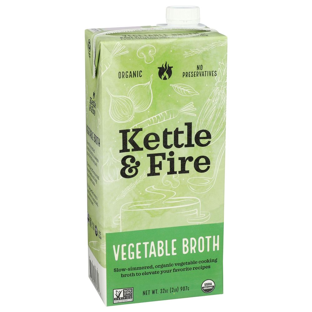 Kettle And Fire Organic Vegetable Broth, 32 Ounce -- 8 Per Case