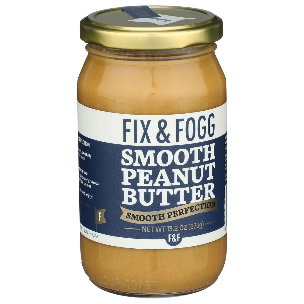 Fix And Fogg Smooth Peanut Butter, 13.2 Ounce -- 6 Per Case