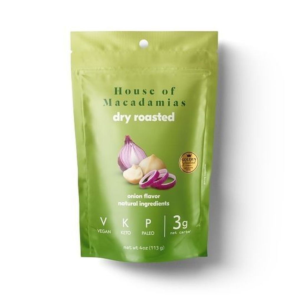 House Of Macadamias Onion Seasoned Macadamia Nuts, 4 Ounce -- 6 Per Case