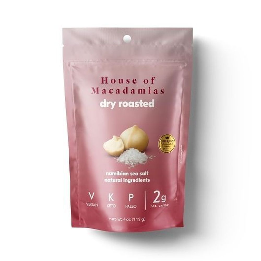 House Of Macadamias Roasted Namibian Sea Salt Macadamia Nuts, 4 Ounce -- 6 Per Case