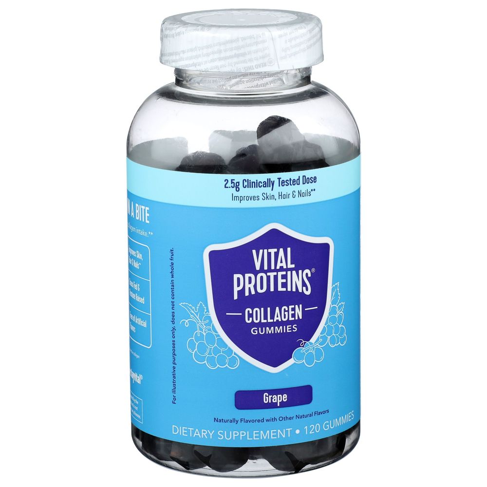 Vital Proteins Grape Collagen Gummies, 120 Count