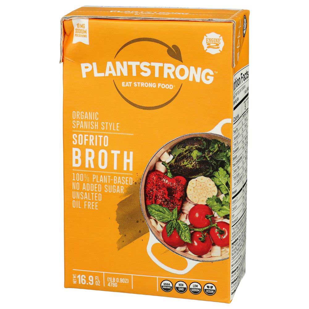 Plantstrong Organic Spanish Style Sofrito Broth, 16.9 Fluid Ounce -- 6 Per Case