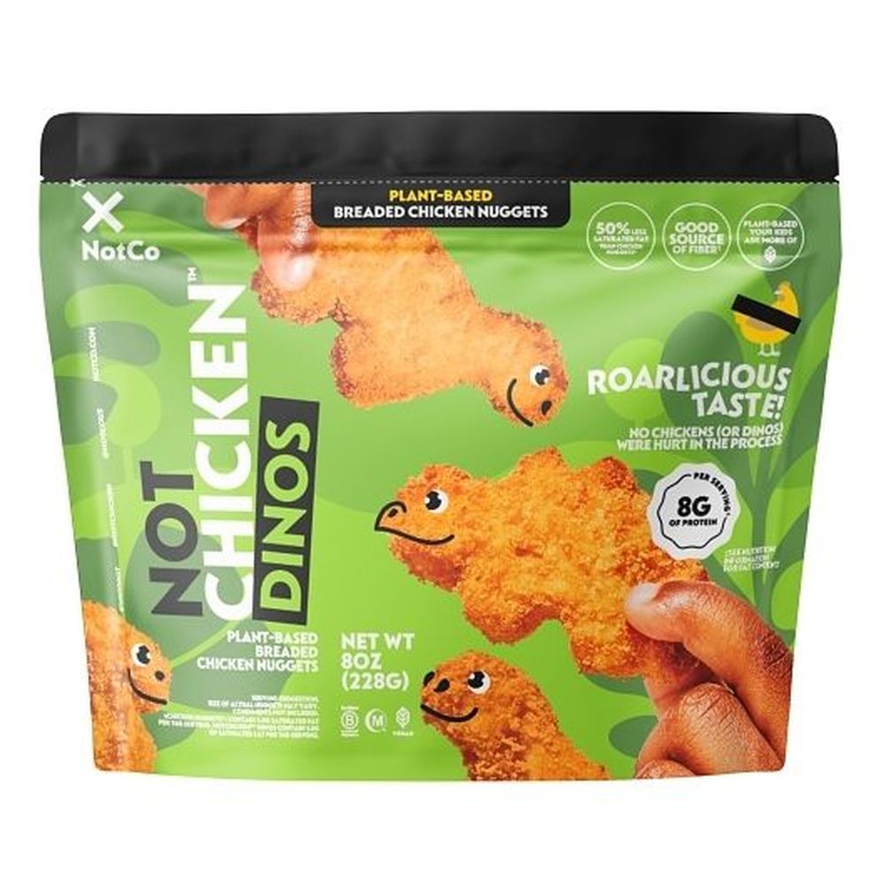 Notco Notchicken Dinosaur Nuggets, 8 Ounce