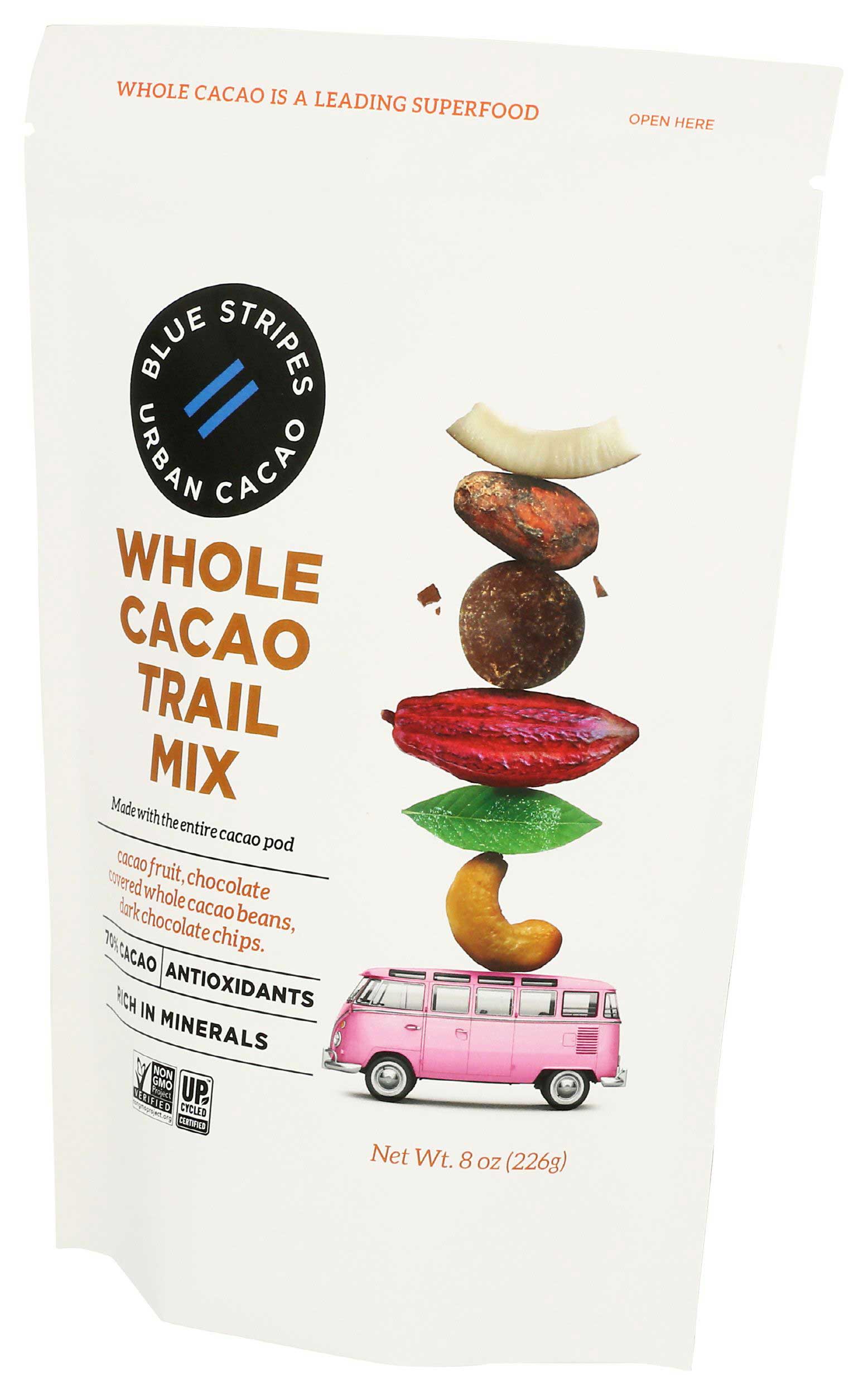 Blue Stripes Whole Cacao Trail Mix, 8 Ounce -- 6 per case