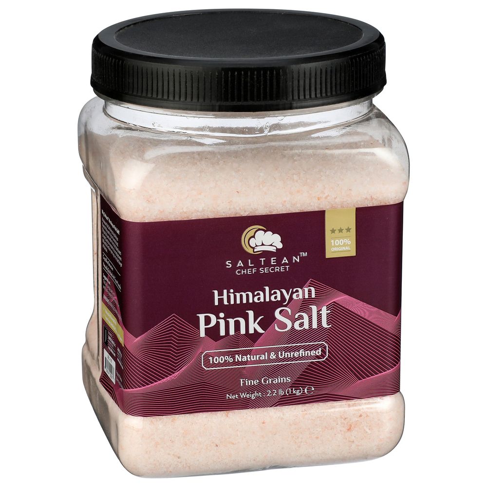 Saltean Fine Grain Himalayan Pink Salt, 2.2 Pound -- 6 Per Case
