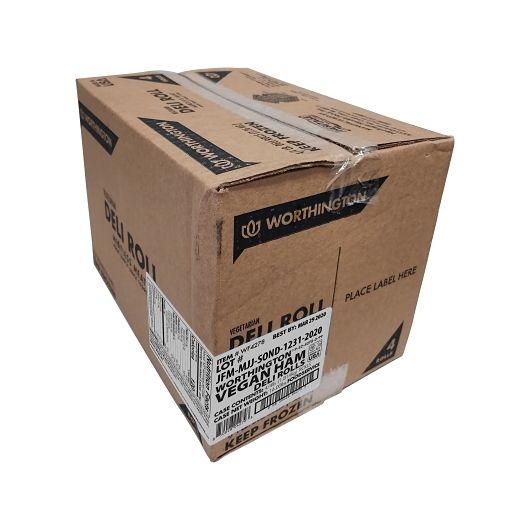 Worthington Plant Based Vegan Ham Roll, 4 Pound -- 4 per case
