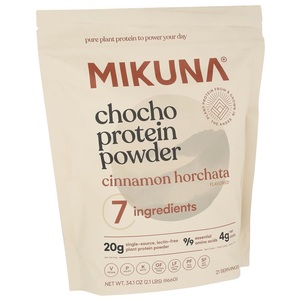 Mikuna Cinnamon Horchata Chocho Protein Powder, 34.1 Ounce