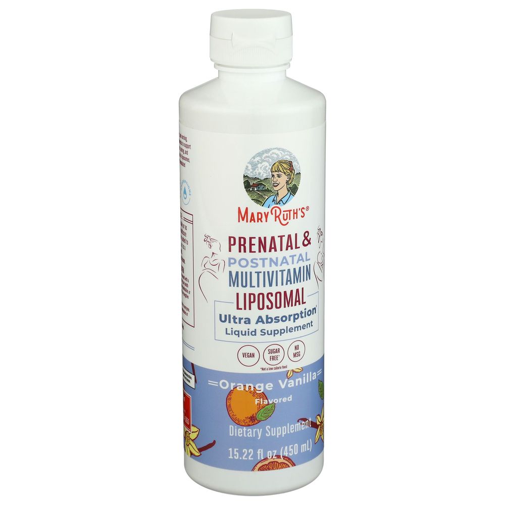 Mary Ruth's Orange Vanilla Prenatal And Postnatal Multivitamin Liposomal, 15.22 Fluid Ounce