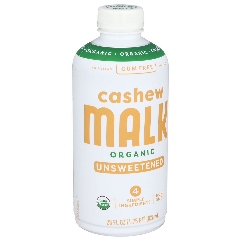 Malk Organic Unsweetened Cashew Milk, 28 Fluid Ounce -- 6 Per Case