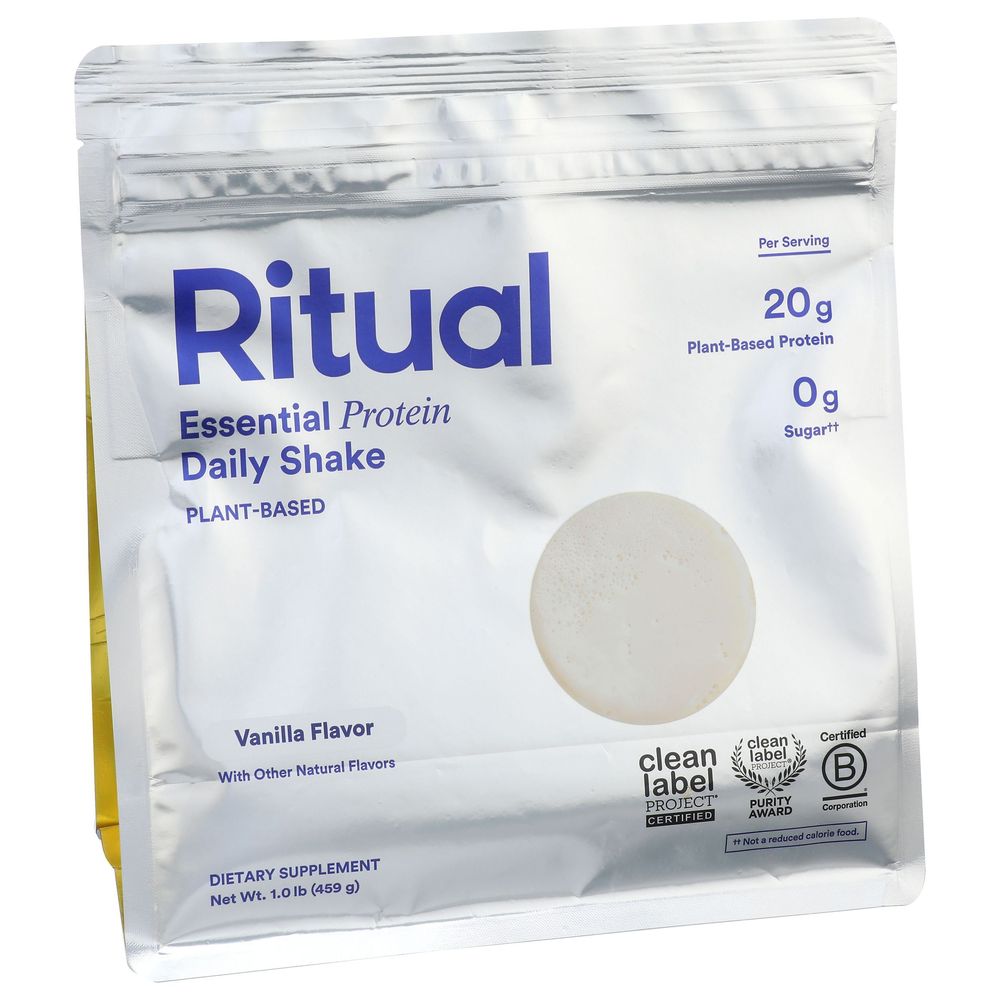 Ritual Vanilla Essential Daily Shake Protein Powder, 16 Ounce