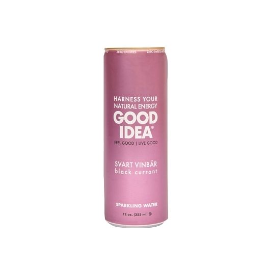 Good Idea Black Currant Sparkling Water, 12 Ounce -- 12 Per Case