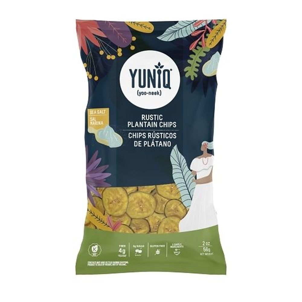 Yuniq Sea Salt Rustic Plantain Chips, 56 Gram