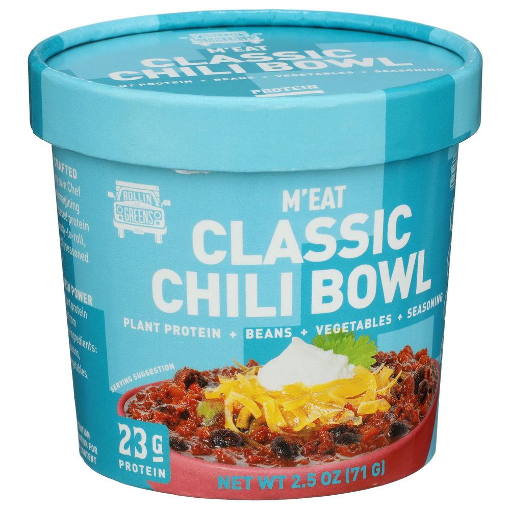 Rollingreens Meat Classic Chili Bowl, 2.5 Ounce -- 6 Per Case