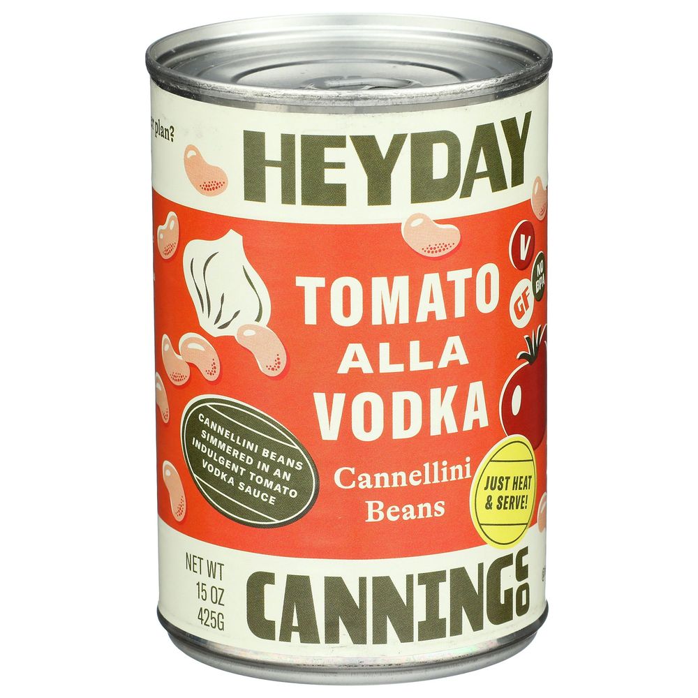 Heyday Tomato Alla Vodka Cannellini Beans, 15 Ounce -- 12 Per Case