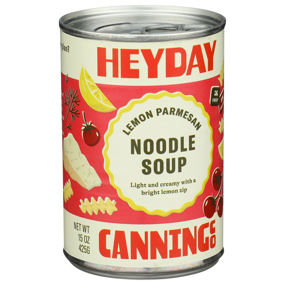 Heyday Lemon Parmesan Noodle Soup, 15 Ounce -- 12 Per Case