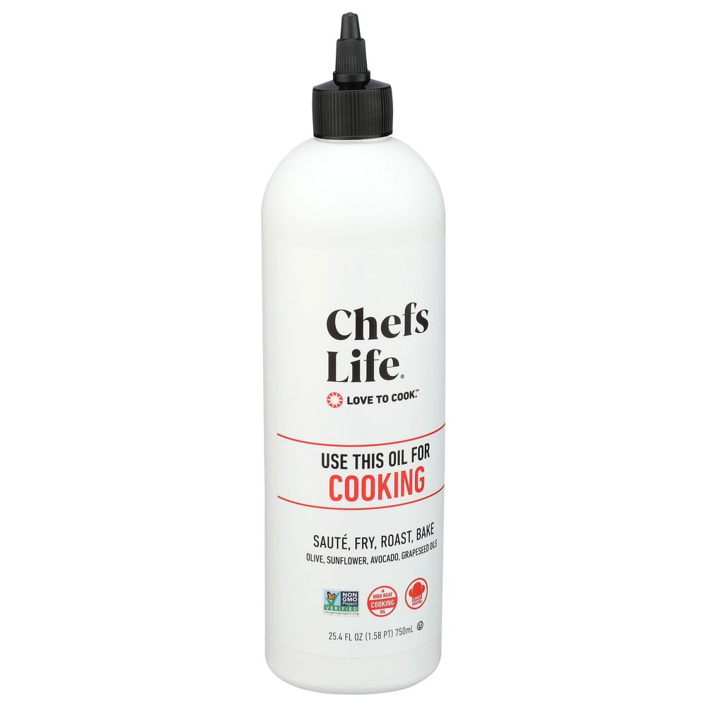 Chefs Life Cooking Oil Blend, 25.4 Fluid Ounce Squeeze -- 6 Per Case