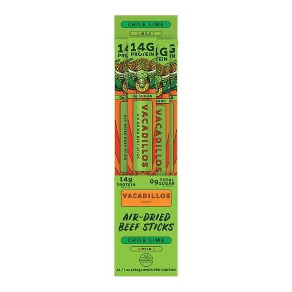 Vacadillos Chile Lime Meat Sticks, 1 Ounce -- 120 Per Case