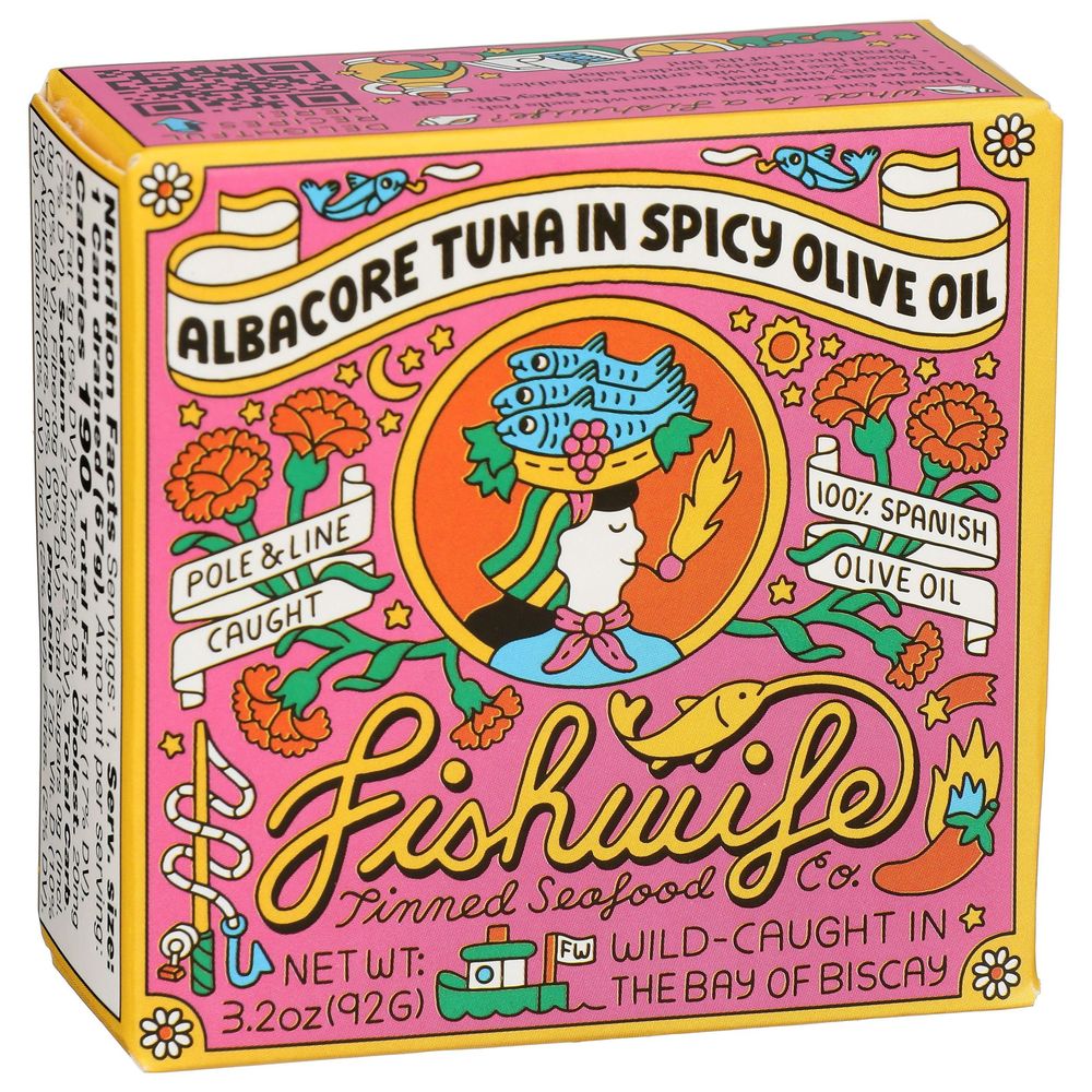 Fishwife Albacore Tuna In Spicy Olive Oil, 3.2 Ounce -- 12 Per Case