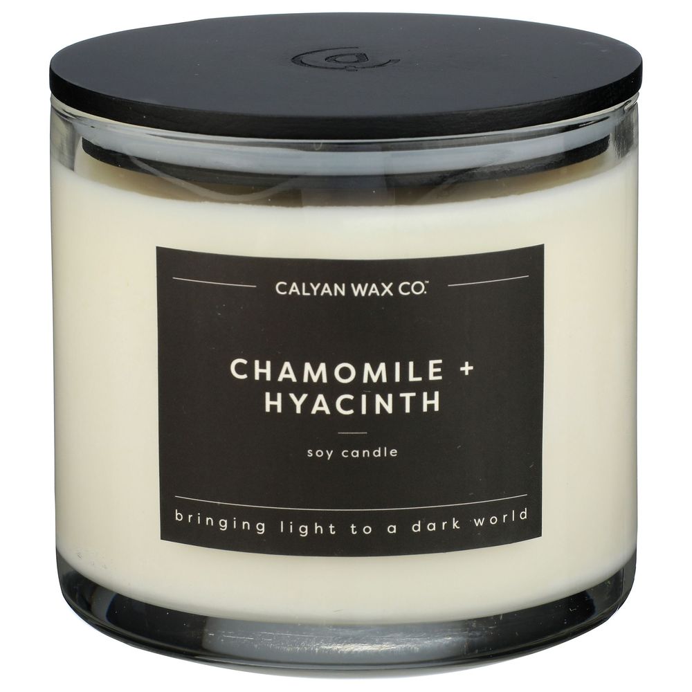 Calyan Wax Chamomile Hyacinth Three Wick Glass Tumbler Soy Candle, 14.9 Ounce -- 4 Per Case