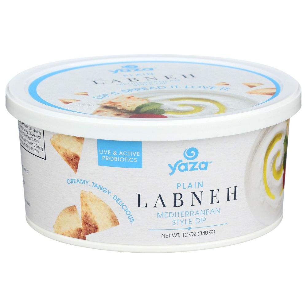 Yaza Plain Labneh Dip, 12 Ounce -- 6 Per Case