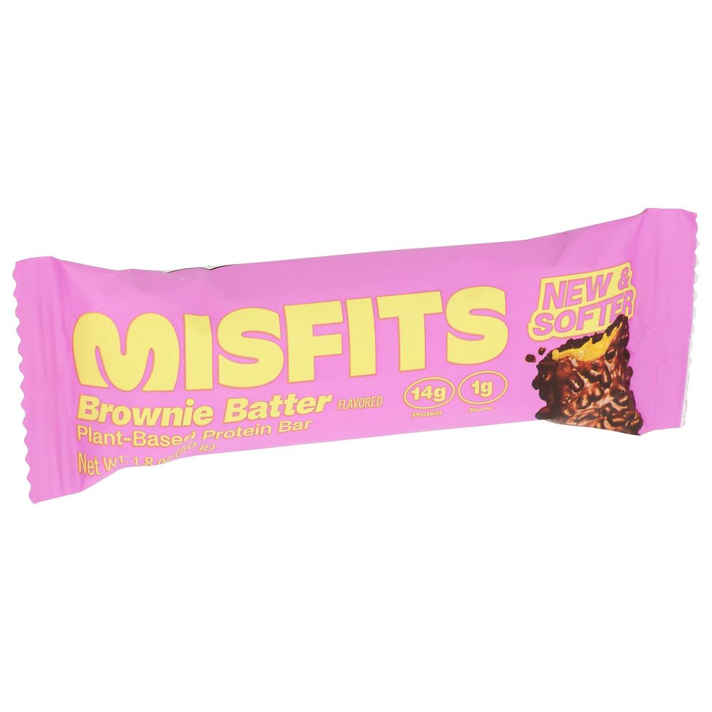 Misfits Brownie Batter Protein Bar, 1.8 Ounce -- 15 Per Case