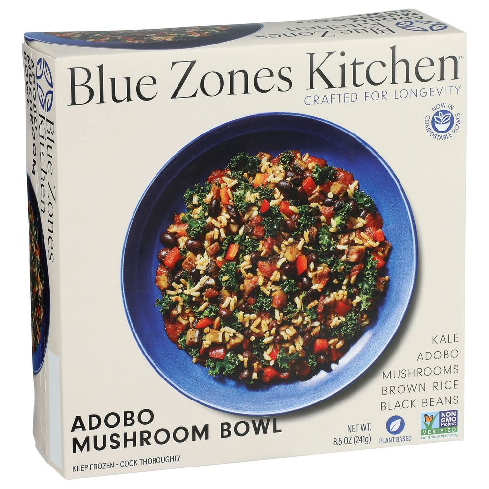 Blue Zones Kitchen Adobo Mushroom Bowl, 8.5 Ounce -- 6 Per Case