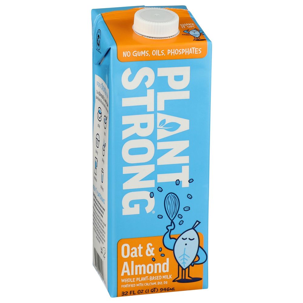 Plant Strong Oat And Almond Milk, 32 Fluid Ounce -- 6 Per Case