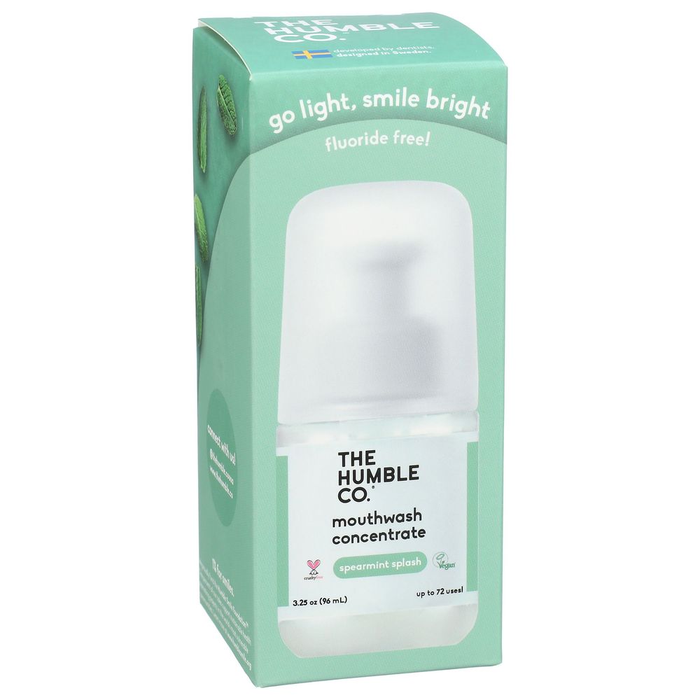 The Humble Co Spearmint Mouthwash, 3.25 Fluid Ounce