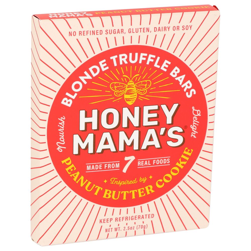 Honey Mamas Peanut Butter Cookie Blonde Truffle Bar, 2.5 Ounce -- 12 Per Case