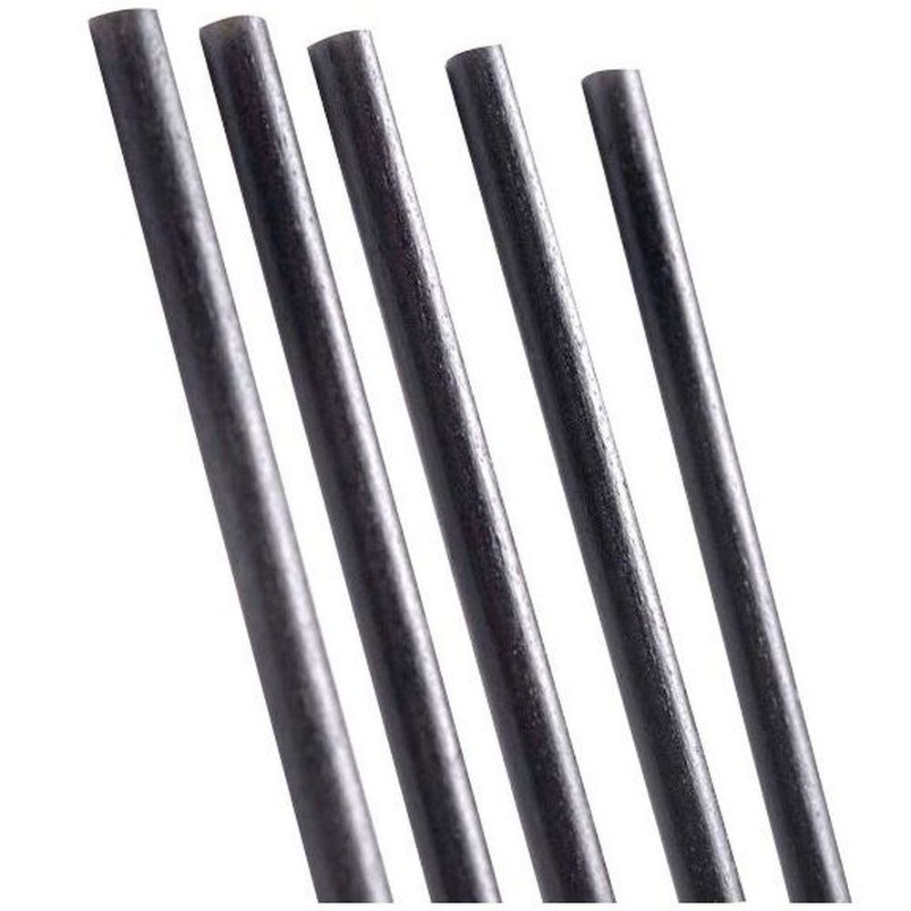 Mister Agave Standard Black Agave Unwrapped Straw, 8.25 Inch -- 2000 Per Case