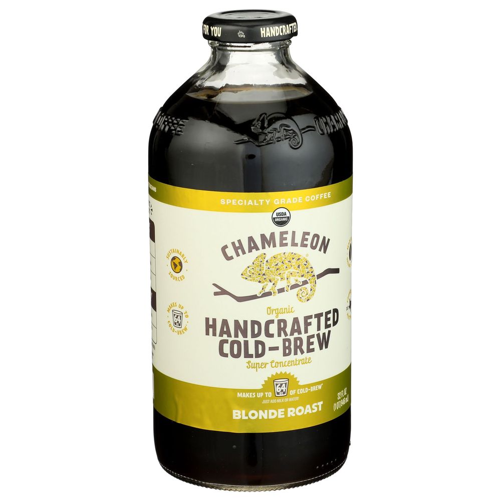 Chameleon Blonde Organic Roast Cold Brew Coffee Concentrate, 32 Fluid Ounce -- 6 Per Case