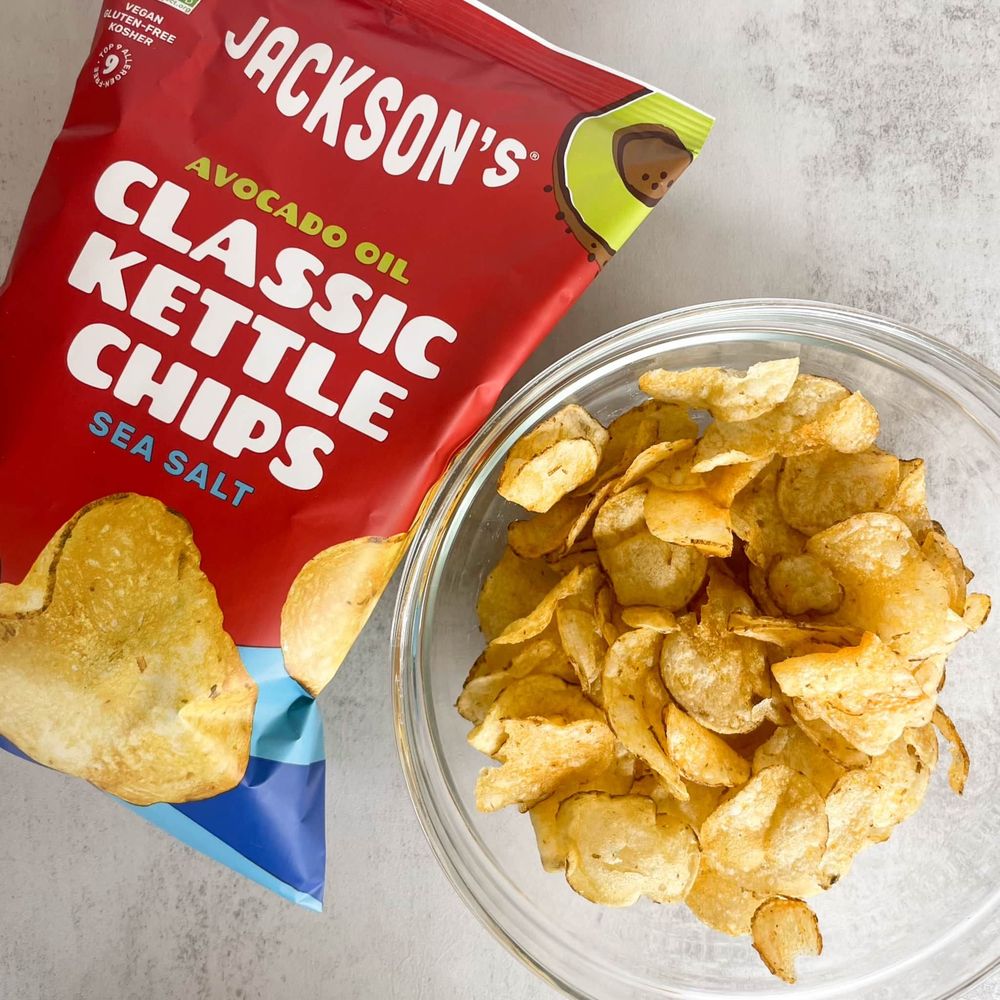 Jacksons Sea Salt Classic Potato Chips In Avocado Oil, 5 Ounce -- 6 Per Case
