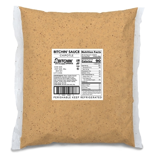 Bitchin' Sauce Chipotle Bulk Bag, 3 Pound -- 2 Per Case
