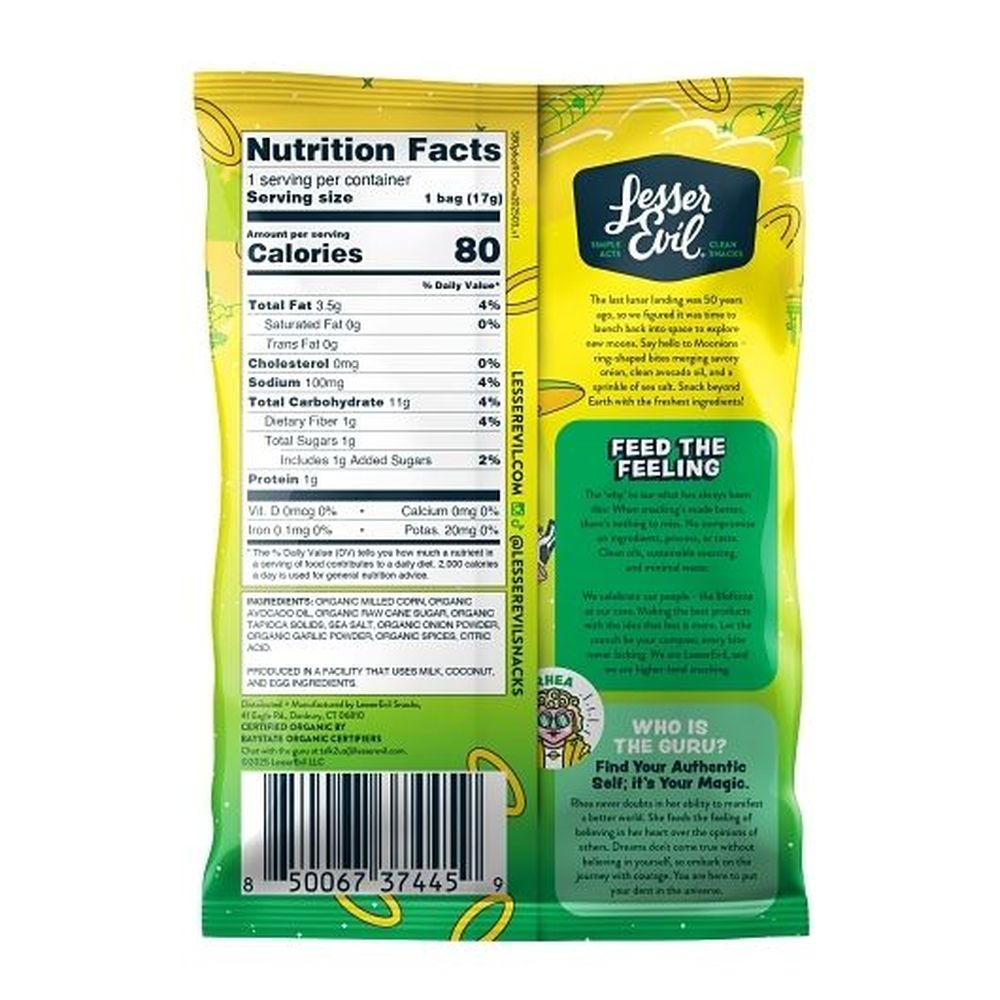 Lesserevil Moonions Intergalactic Onion, 0.6 Ounce -- 96 Per Case