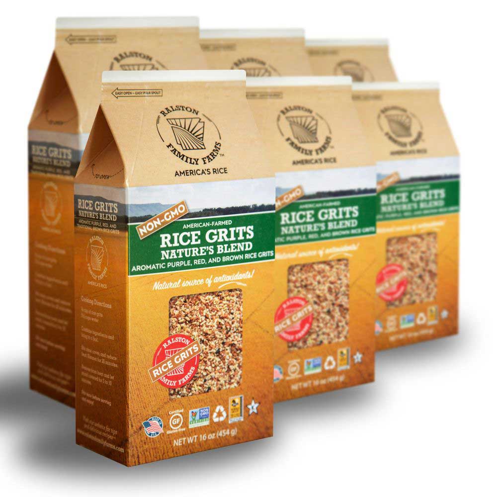 Ralston Family Farms Natures Blend Rice Grits, 16 Ounce -- 6 Per Case